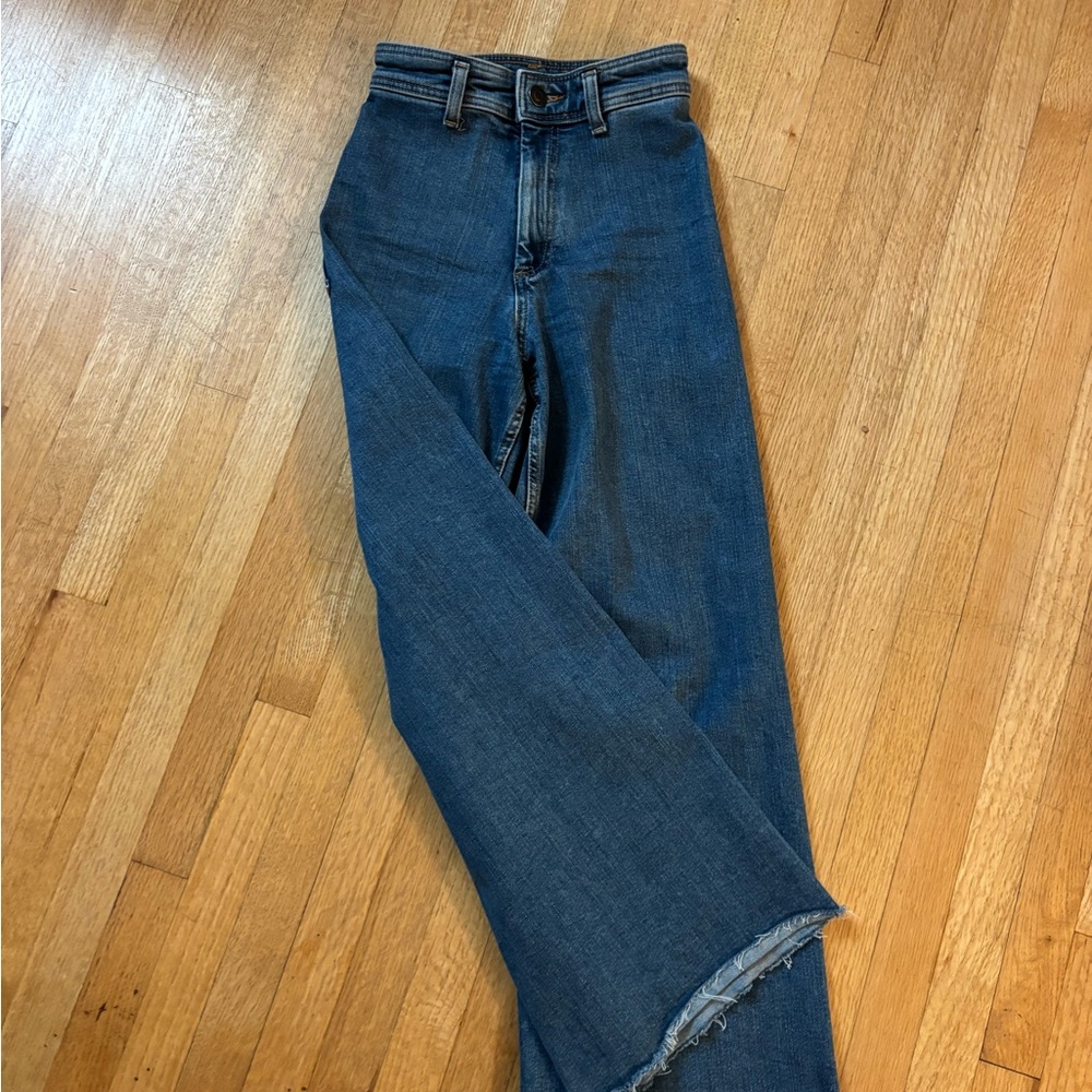 Zara Dark Blue Flare Women's Jeans